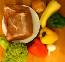 Zutaten buntes Asia Beef