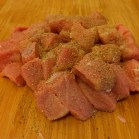 Fleisch kräftig salzen und pfeffern